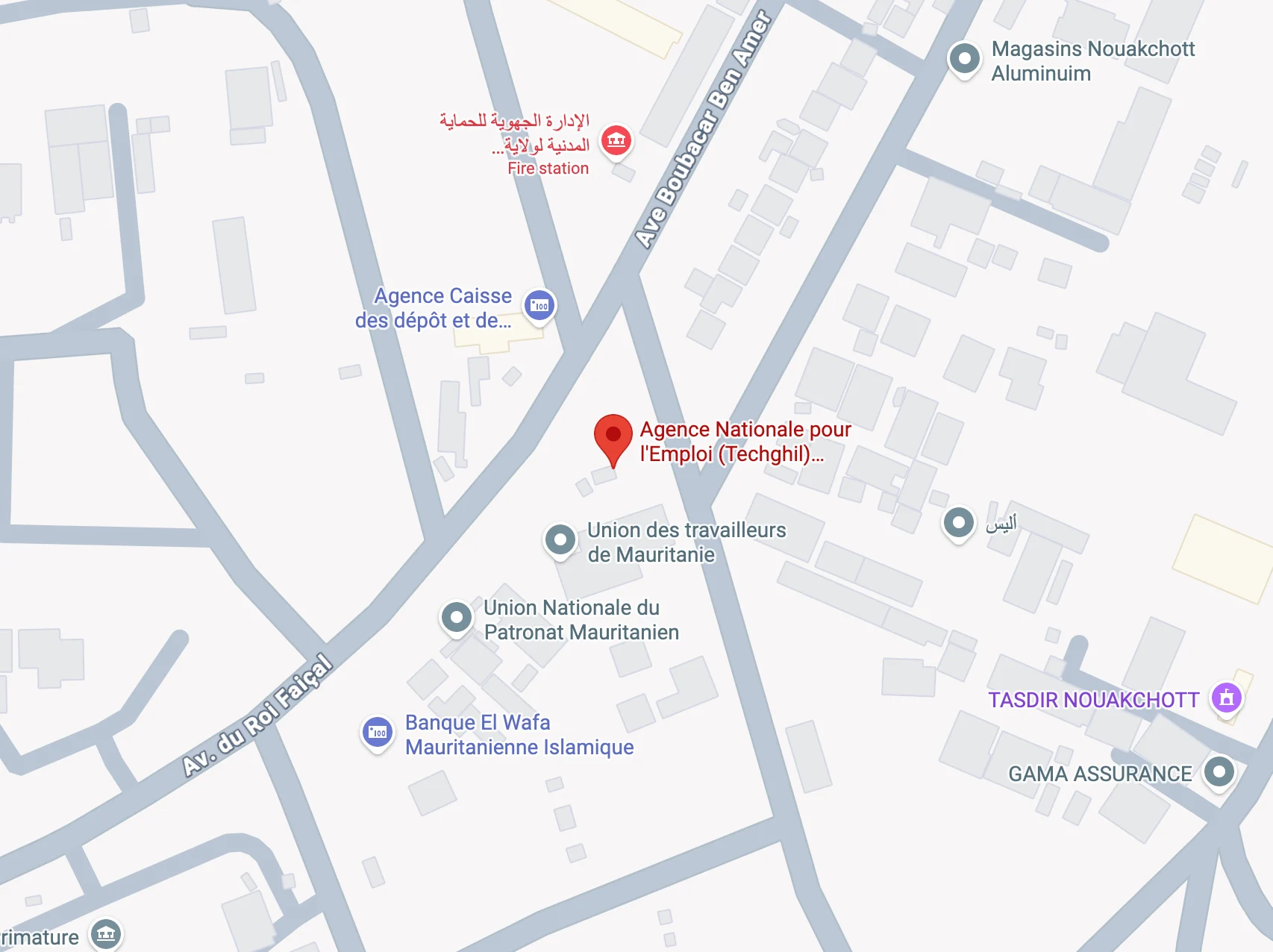 Plan d’accès : Agence d’Atar